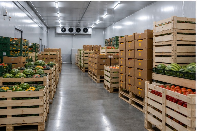 Cold storage for export orders