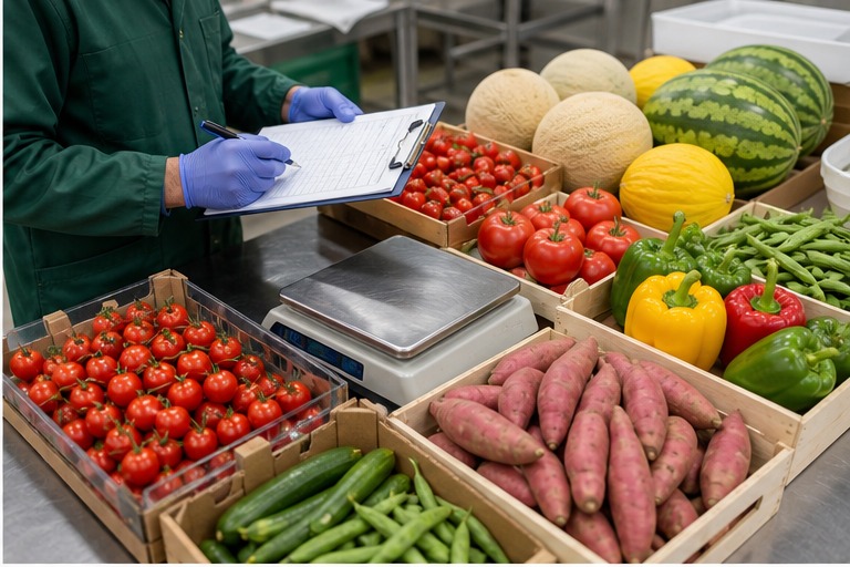Quality control for fresh fruits and vegetables